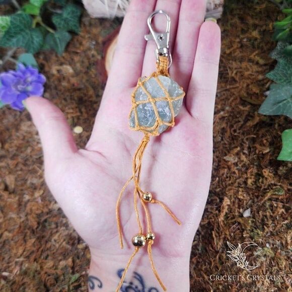 Raw Green Aventurine Keychain #5 - Picture 1 of 2